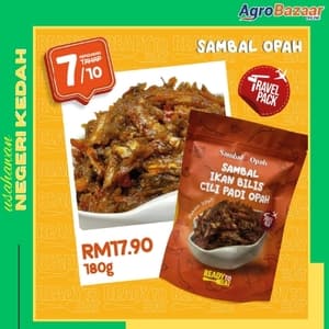 TRAVEL PACK SAMBAL IKAN BILIS CILI PADI OPAH - Image 1