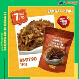 TRAVEL PACK SAMBAL IKAN BILIS CILI PADI OPAH - Thumbnail 1