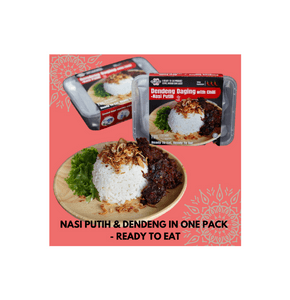 Kombo 3 Dendeng Xtra Cili & Nasi Putih