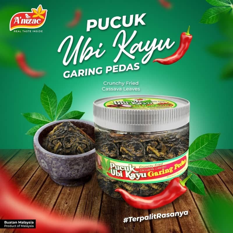 PUCUK UBI KAYU GARING PEDAS A'NIZAC 400G - Image 1