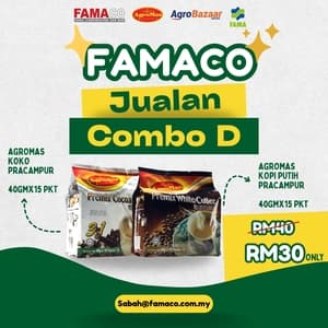 SET COMBO D - AGROMAS WHITE COFFEE & AGROMAS COCO MIX - Image 1