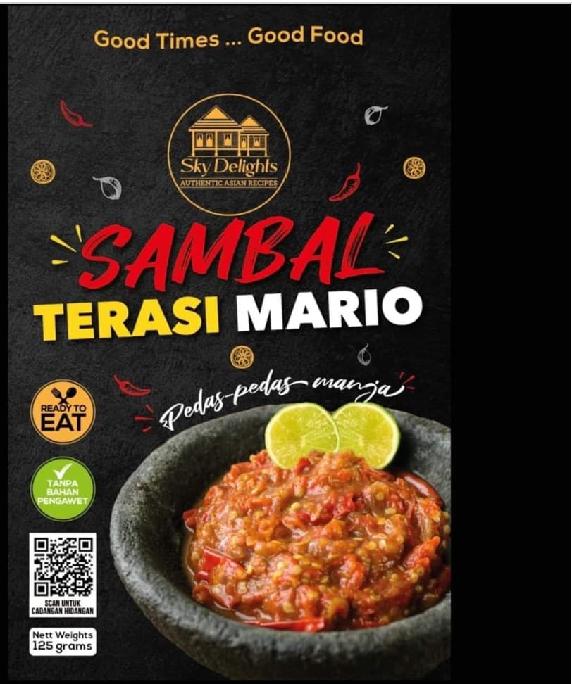 Sambal Terasi Indonesia Mario