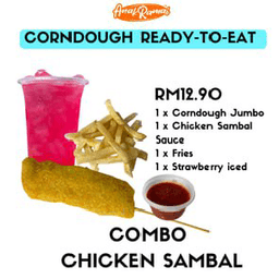 Corndough Set Combo Chicken Sambal AnakRamai - Thumbnail 1