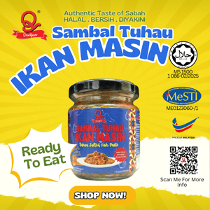QueYun Sambal Tuhau Ikan Masin 150 g - Image 1