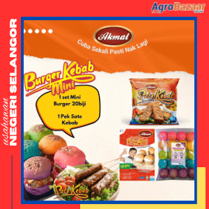 Promo - Set Mini Burger Lada Hitam & Sate Kebab Beriani