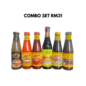 COMBO SET MH MOHD  (SOS PENCICAH, SOS CILI , PENCICAH HIJAU, SOS TIRAM, SOS LADA HITAM, KICAP)