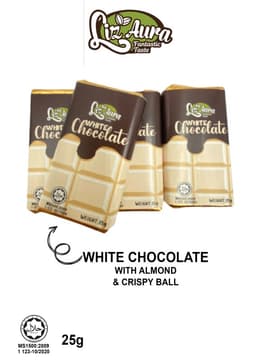 White Chocolate Bar 25g - Thumbnail 2