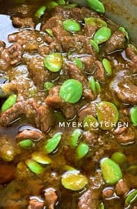 SAMBAL HIJAU DAGING PETAI