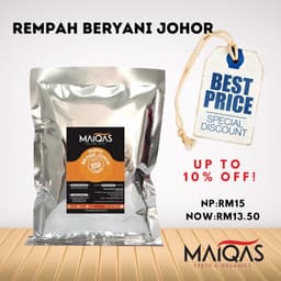 Serbuk Rempah Beryani Johor MaiQas 250g - Thumbnail 1