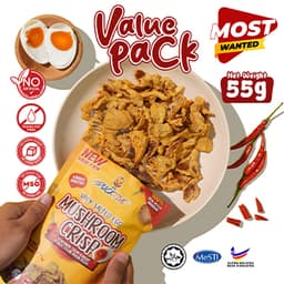 ADUCKTIVE VALUE PACK SPICY SALTED EGG MUSHROOM CRISP - Thumbnail 2
