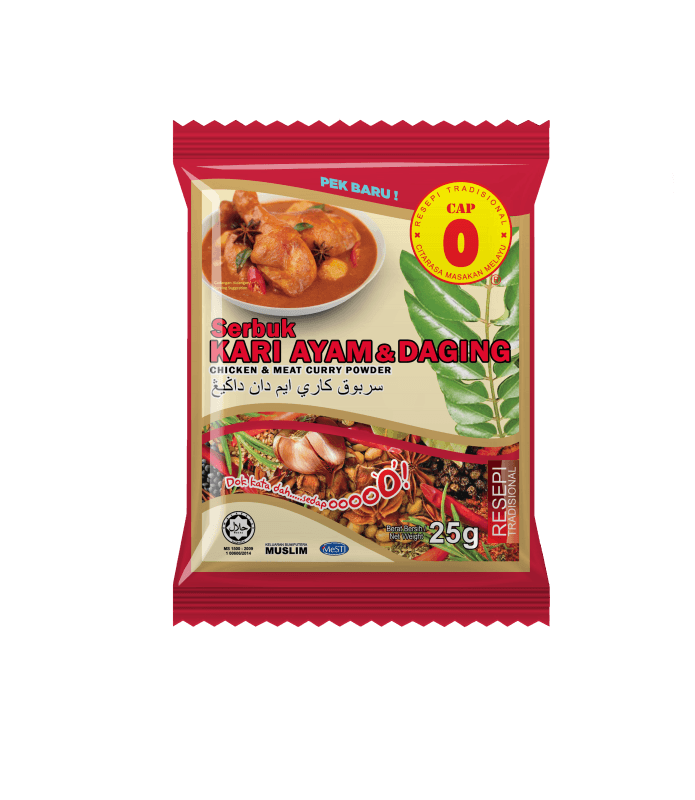REMPAH KARI CAP O AYAM & DAGING 25g