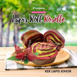 Kek Lapis Roll Roselle - Thumbnail 1