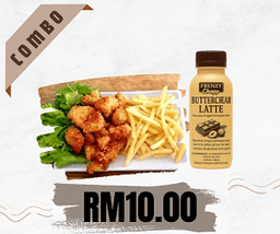 Combo Set (C) Chicken Popcorn + Air Buttercream Latte - Thumbnail 1