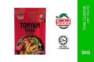 SUDEE Tom Yam Merah Dry Paste [35g] 3 Pek - Image 1