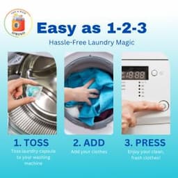 OMISO BABY ENZYMES 8-IN-1 Biodegradable Laundry Detergent Pod 10gx30pods Safe For Baby Laundry Liquid Wash Capsules Pods - Thumbnail 2
