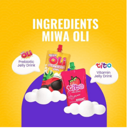 (GRAPE) MIWA OLi Flavoured Jelly Drinks 120g - Thumbnail 1