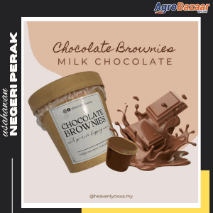 Heavenlycious.my Brownies in Tub with Dipping Sauce - Milk Chocolate