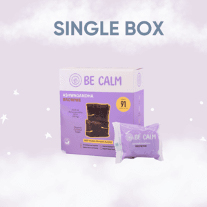 BE CALM Ashwagandha Brownie (25g x 8 bars) - 1 BOX - Image 1