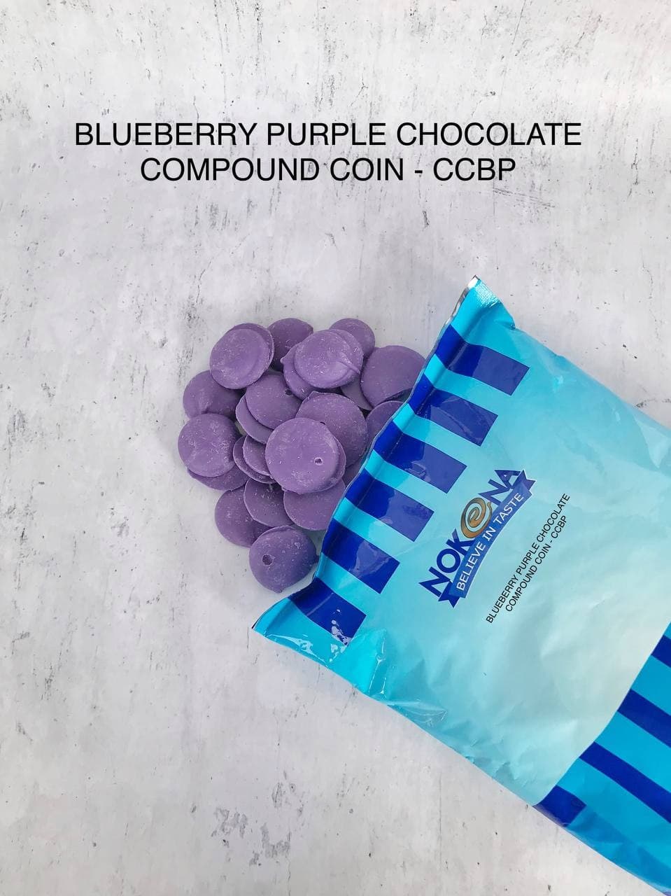 BLUEBERRY PURPLE CHOCOLATE COINS