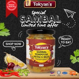 SAMBAL TEMPOYAK PETAI & BILIS 200ML TOKYAN'S - Thumbnail 2