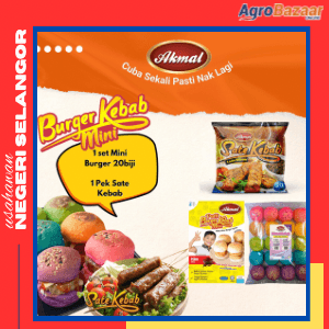 Promo - Set Mini Burger Pedas & Sate Kebab Lada Hitam - Image 1