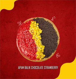 Apam Balik Besar Chocolate Strawberry - Thumbnail 1