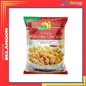 KLFC Crispy Popcorn Chicken 800g - bite-sized, golden-crispy chicken that's juicy, flavorful, and perfect for snacking or sharing