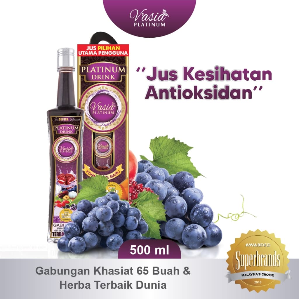 VASIA Platinum Drink - Jus Terbaik Pilihan Pengguna!