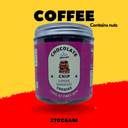 COFFEE FLAVOUR: PREMIUM QUALITY CHOCOLATE CHIP COOKIES: 270G EXCLUSIVE JAR: BY NONREKA - Thumbnail 2