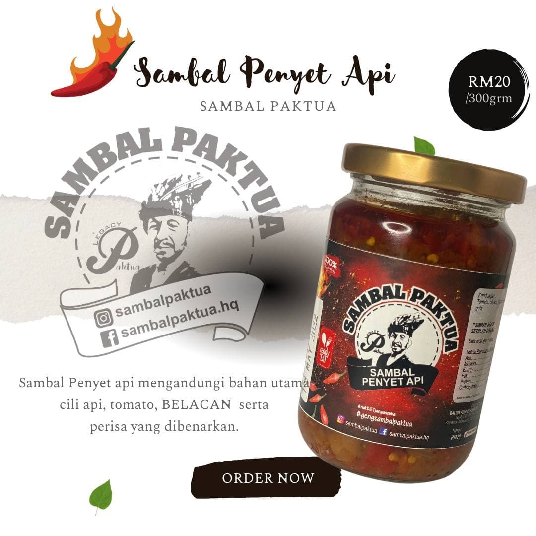 Sambal Penyet Api 450gram
