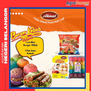 Promo - Set Mini Burger Pedas & Sate Kebab Pedas