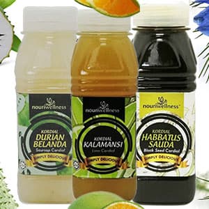 PROMOSI beli 3 botol kecil kordial pada RM22.00 Sahaja - Image 1