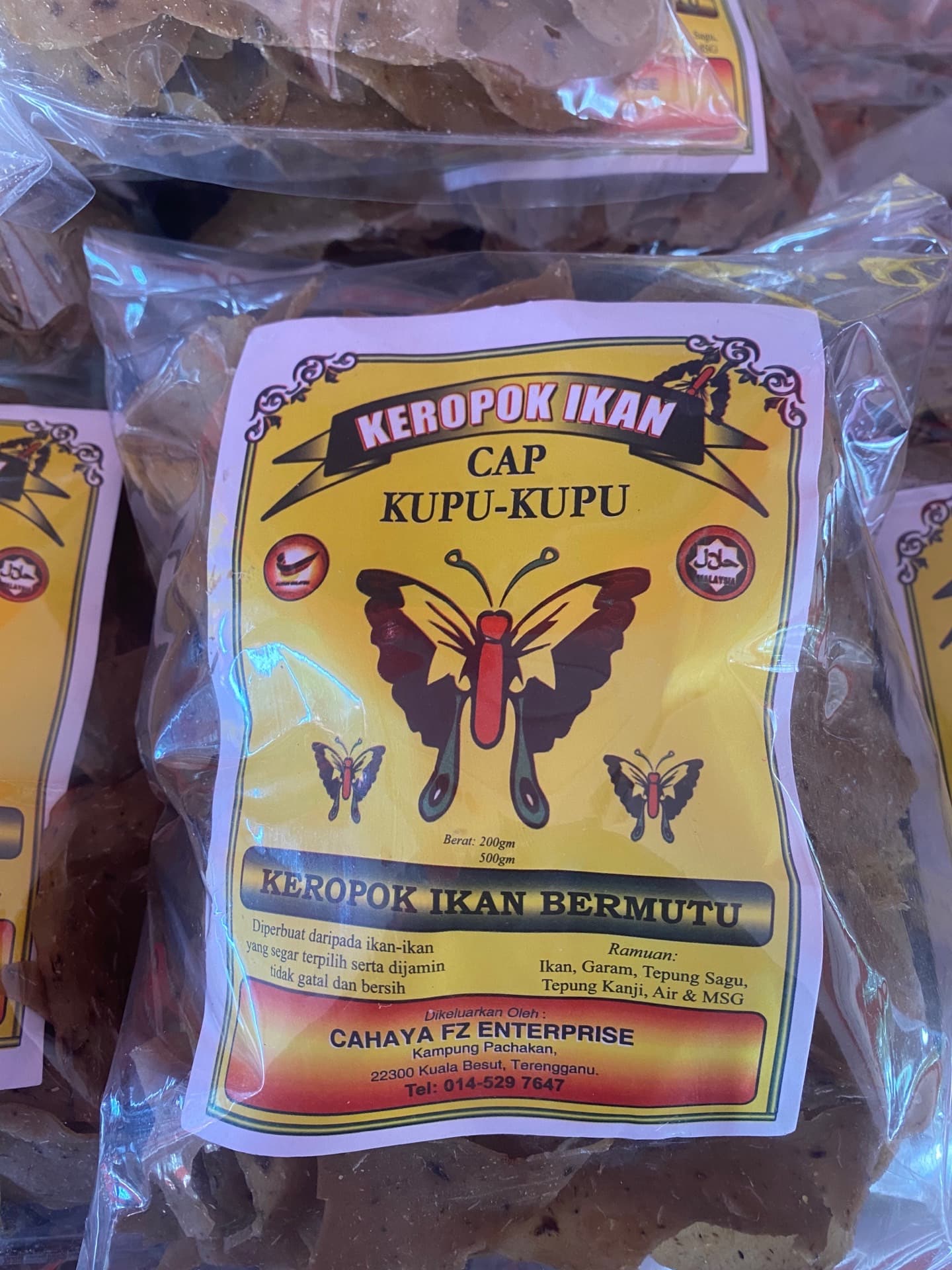 keropok cap kupu kupu