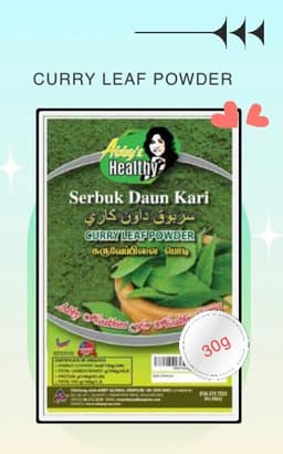 SERBUK DAUN KARI (30G) - Thumbnail 2