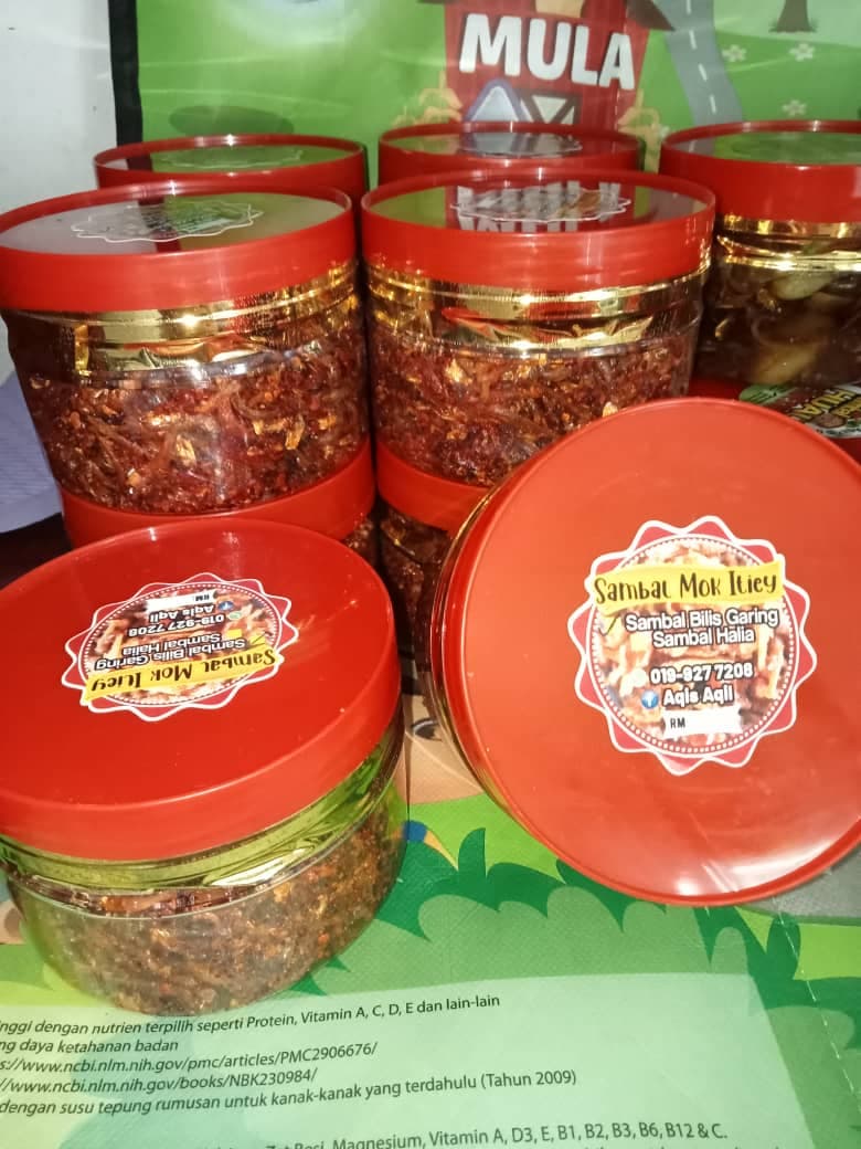 sambal bilis garing mak itiey (150GM)