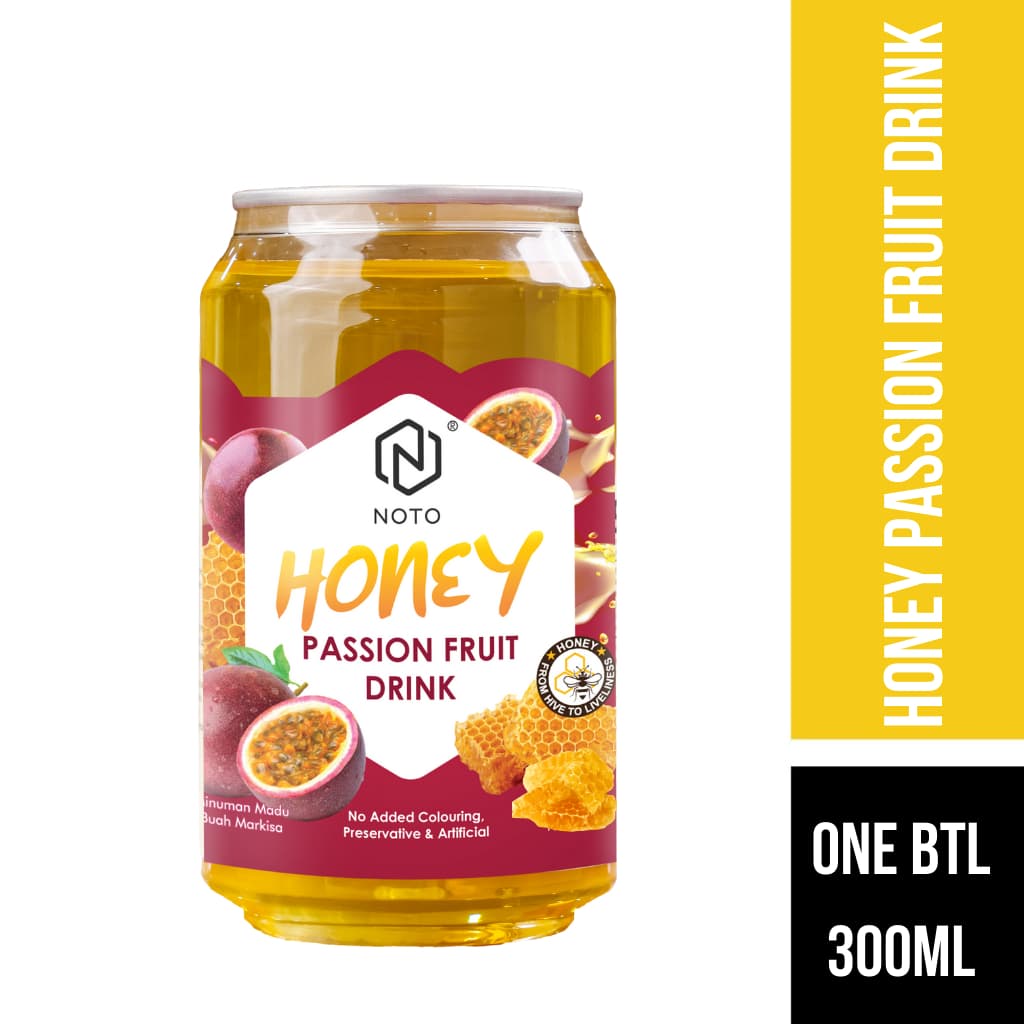 NOTO AIR MINUMAN MADU BUAH MARKISA (HONEY PASSION FRUIT DRINK) 300ml