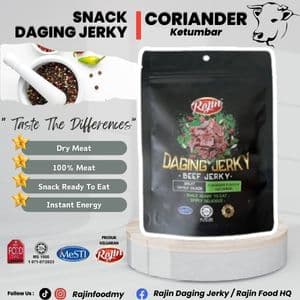 HALAL! SNEK DAGING JERKY (50GM) - CORIANDER/KETUMBAR
