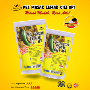 Combo Pes Masak Lemak Cili Api (3 packs x150g) - Image 1