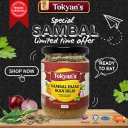 SAMBAL HIJAU IKAN BILIS 200ML TOKYAN'S - Thumbnail 2