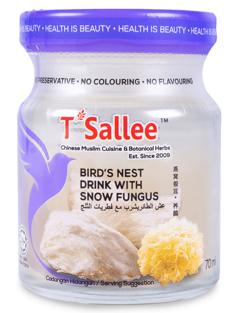 Bird Nest Drink With Snow Fungus(70ml) ~ 12% Bird Nest TSallee Minuman Sarang Burung 12% HALAL bird nest drink - Image 1