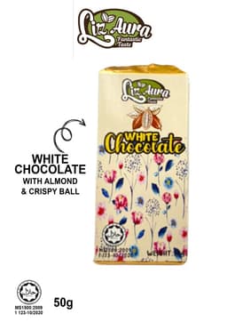 White Chocolate Bar 50g - Thumbnail 2