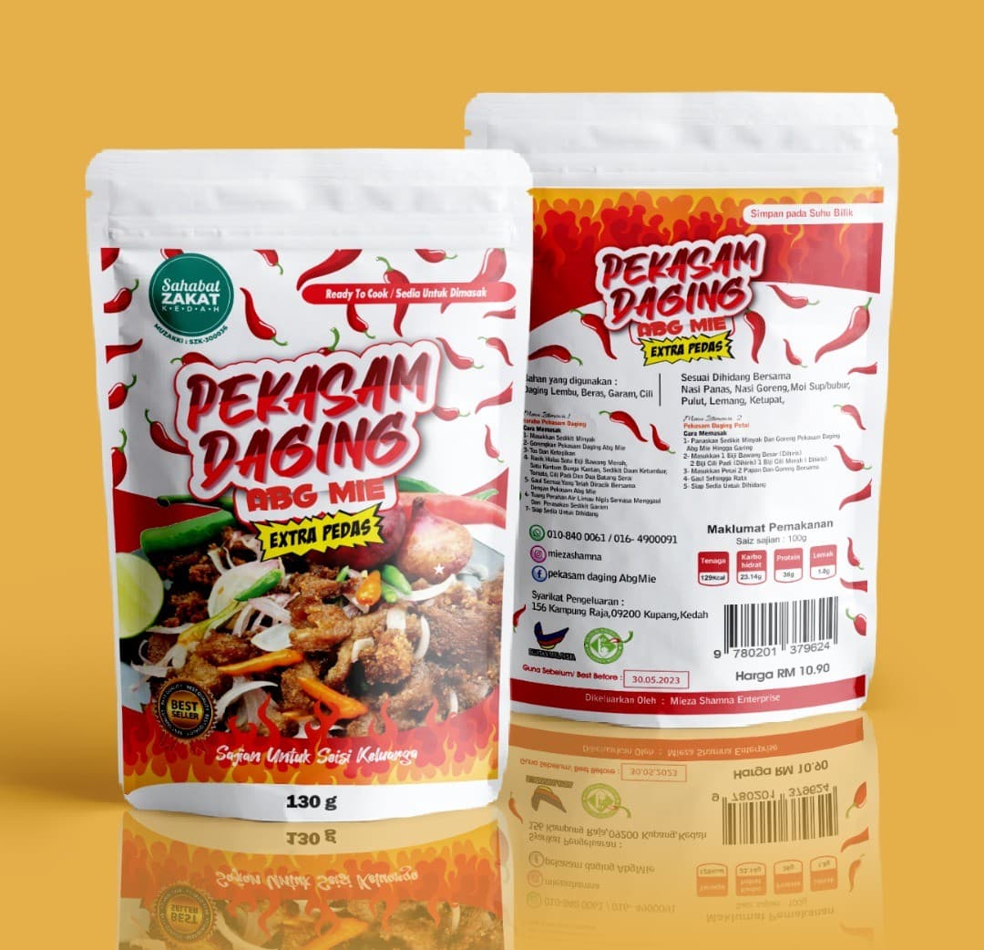 Pekasam Daging Abg Mie EXTRA PEDAS - Image 1