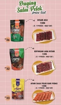 Daging Salai Pelek Kepingan Lada Hitam - Thumbnail 2
