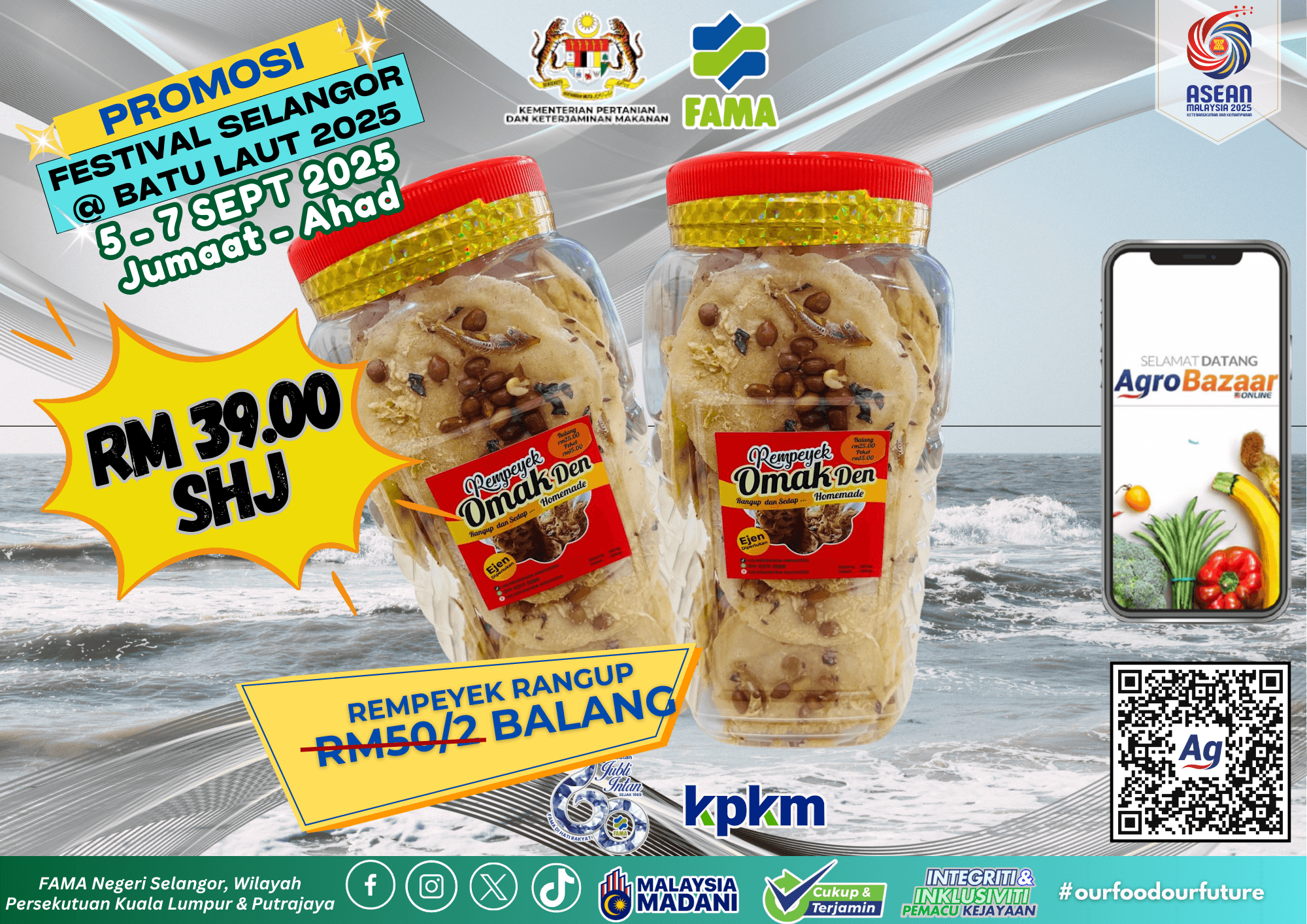 Kombo 2 Balang Rempeyek Kacang Bilis