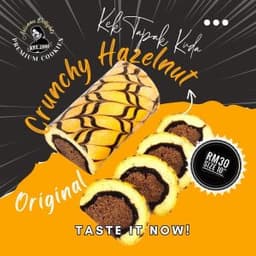 [PRE-ORDER] Kek Tapak Kuda - Crunchy Chocolate Hazelnut Big - Thumbnail 1