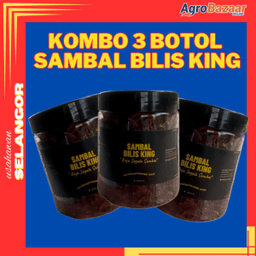 Kombo 3 Botol Sambal Bilis King - Thumbnail 1