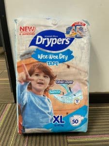 (PICKUP POINT) PAMPERS DRYPERS WEE WEE DRY XL 50PCS 12-17KG