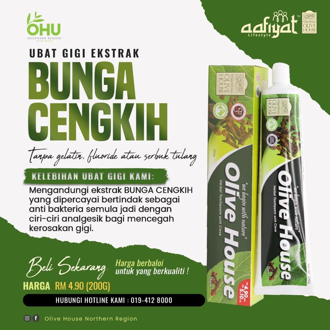 UBAT GIGI BUNGA CENGKIH 200g