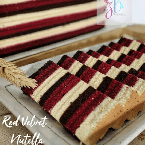 Kek Lapis Red Velvet Nutella - Image 1