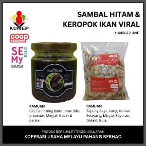 KOMBO SAMBAL HITAM & KEROPOK VIRAL